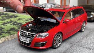 1:18 Volkswagen Passat Variant R36 (B6), red - NZG [Unboxing]