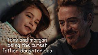 tony and morgan being the cutest father-daughter duo for 2 minutes straight