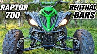 Trail Blogger Yamaha Raptor 700 Handlebars Upgrade Renthal ATV Bars Installation
