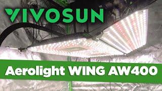 Vivosun's 2024 AeroLight WING AW400 LED Grow Light Unboxing & Review + Optimal Hang Height Settings