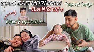 SOLO DAD MORNING ROUTINE+INJURY UPDATE 