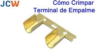 Cómo crimpar terminal de empalme丨Máquina prensadora de terminal JCW-2T