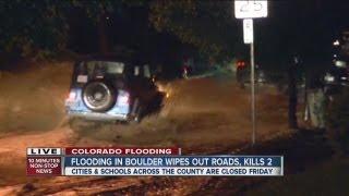 Flood sirens sound in Boulder