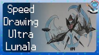 Ultra Lunala / Dawn Wings Necrozma (Speed drawing #21)