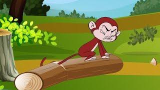 The monkey and wedge  | Moral Stories for Kids | English Cartoon | Nirnay Kidz