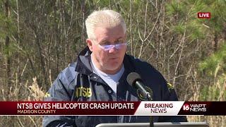 NTSB provides update on Madison County helicopter crash