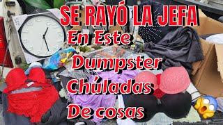 ️ SE RAYO LA JEFAEN ESTE DUMPSTERHabían Chúladas de Cosas #dumpsterdiving #loquetiranenusa