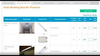 Lighting Supply Portal: Property Specific Lighting