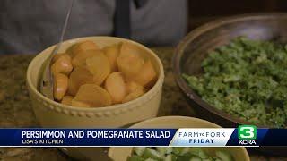 Farm-to-Fork Friday: how to make a persimmon and pomegranate salad with Nina Curtis