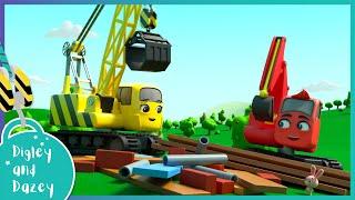 Construction Carnage   | Digley and Dazey | Kids Construction Truck Cartoons