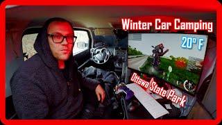 Winter Camping in the Honda Element