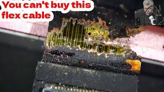 Razer Book (2020) - Screen flex cable repair - a common issue, a hard repair