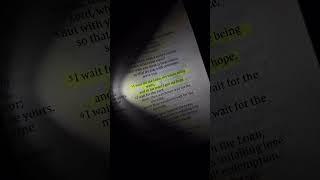 I wait for the Lord (Psalm 130:5)