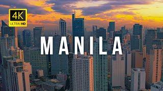 Manila, Philippines  in 4K Ultra HD | Drone Video