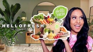 TRYING HELLO FRESH FOR A WEEK *NOT SPONSORED* unboxing and honest review