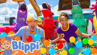 Blippi's Biggest Ball Pit Challenge - Blippi's Big 10! | Educational Videos for Kids