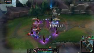 [LoL] Irelia 1v3 tower defense