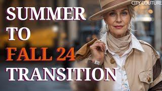 Seamlessly Shift Your Style: Easy Summer-to-Fall Wardrobe Tips! Women's Fashion Over 50