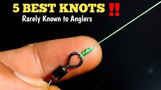 5 best fishing knots - How to tie swivels for fishing ||100% strength guarantee