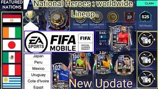 NATIONAL HEROES Worldwide Matchday Players Lineup # FIFA Mobile # DC Gamings