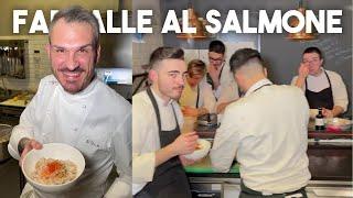 FARFALLE AL SALMONE PER LO STAFF - Chef Roberto Di Pinto