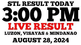 STL Result Today 3PM Draw August 28, 2024 STL Luzon, Visayas and Mindanao LIVE Result