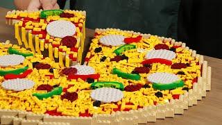 Make the Best Lego GIANT Pizza IRL | LEGO Cooking ASMR