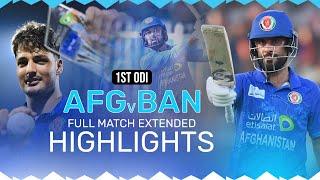 Full Match Extended Highlights | Afghanistan vs Bangladesh | 1st ODI | AFG v BAN | ACB | Sharjah