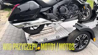 Automatically lowered platform - MOTO1, MOTO2 motorcycle trailer