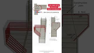 Column With Bracket #construction #civilengineering #structural #engineering #structuralengineering