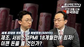 [8월 31일 중국마감] 제조, 서비스업PMI 18개월만에 최저! 이젠 돈을 풀 것인가? | 세계 최대의 희토류 기업 북방희토(600111)
