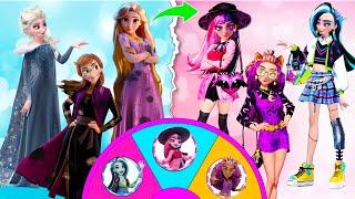 Elsa, Anna, Rapunzel and Ariel Cosplay Monster High G3 | Style wow