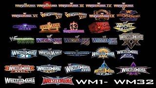 WWE Wrestlemania LOGO History