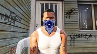 I spent 100 days in the HOOD IN REALISTIC GTA 5!