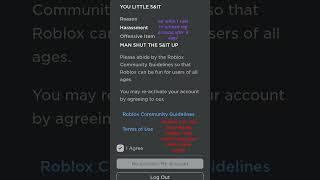 YA'LL HOW DO I RE-ACTIVATE MY MAIN ACCOUNT #roblox #banned #me
