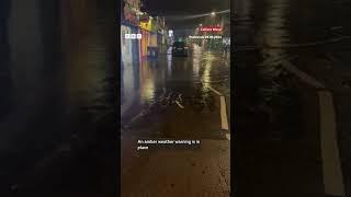 London hit by heavy rain and floods ️