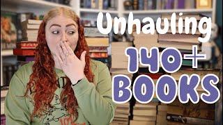 these books have got to go || HUGE unhaul 140+ books