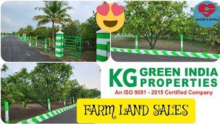 Farm Land sales || KG GREEN INDIA PROPERTIES || NEW PROJECT|| NAZRI'S STYLE