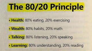 The 80/20 Principle by Richard Koch - A Summary from Mr Mentorpreneur