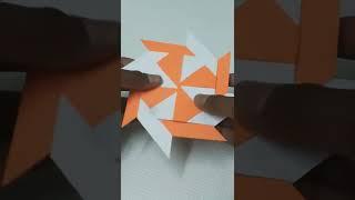 How to make a origami transforming ninja star (shuriken)