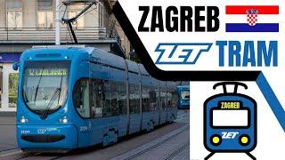 The Bright Blue Tram: Zagreb Tram   (Tramvaji u Zagrebu) | Urban Transport #6