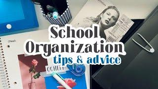 easy organization system for school | binder, notebooks, school supplies