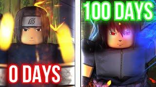 I Spent 100 Days as Sasuke Uchiha in Shindo Life.. - Roblox