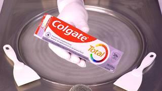 Turning Colgate Toothpaste into Ice Cream Rolls! You Won't Believe This - ASMR (NOT EDIBLE!)