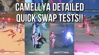 Camellya Detailed Quick Swap Tests Gameplay Showcases!!! Wuthering Waves 1.4!!!