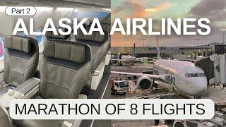 First Class Marathon on Alaska Airlines. Upgrades, Food & Lounge Reviews (Part 2)