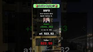  insider buying at $SFD, $TTI, $SNEX, $MDRR, $INUV #insidertrading #stocks #finance
