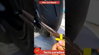 How Bike Tyre Is Easily Repaired?#tirerepairkit#tyrerepair#puncturetepair#ytshorts