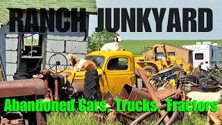 Searching an Abandoned Ranch Junkyard Full of Old Vehicles for Hidden Gems