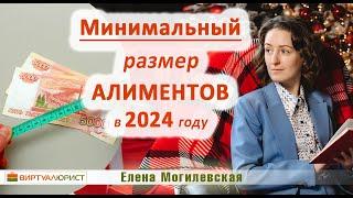 Минимальный размер алиментов в 2024 году